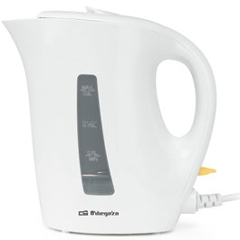 Orbegozo KT 4150 Hervidor de agua 1L 1200W Libre de BPA Asa tacto frío Apagado automático